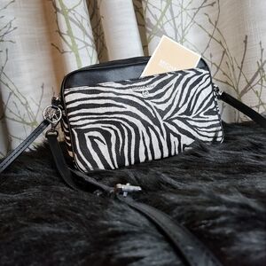 Zebra jet set michale kors crossbody